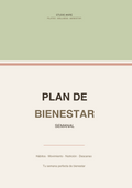 Plan de Bienestar Semanal — Studio Akire