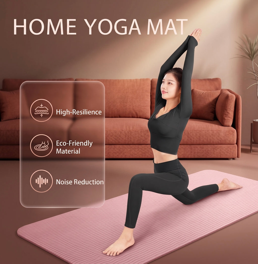 Esterilla de Yoga 8mm — Antideslizante para Principiantes