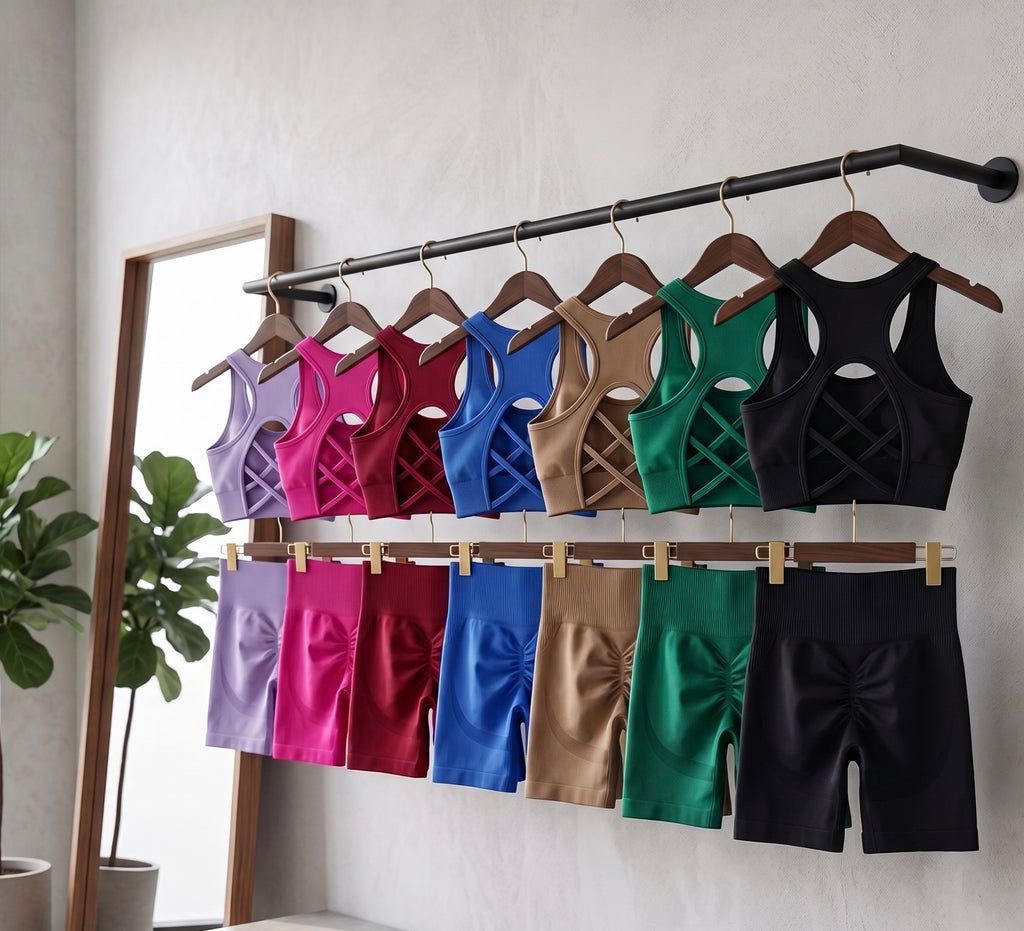 Set Deportivo Mujer — Top + Shorts Yoga y Pilates