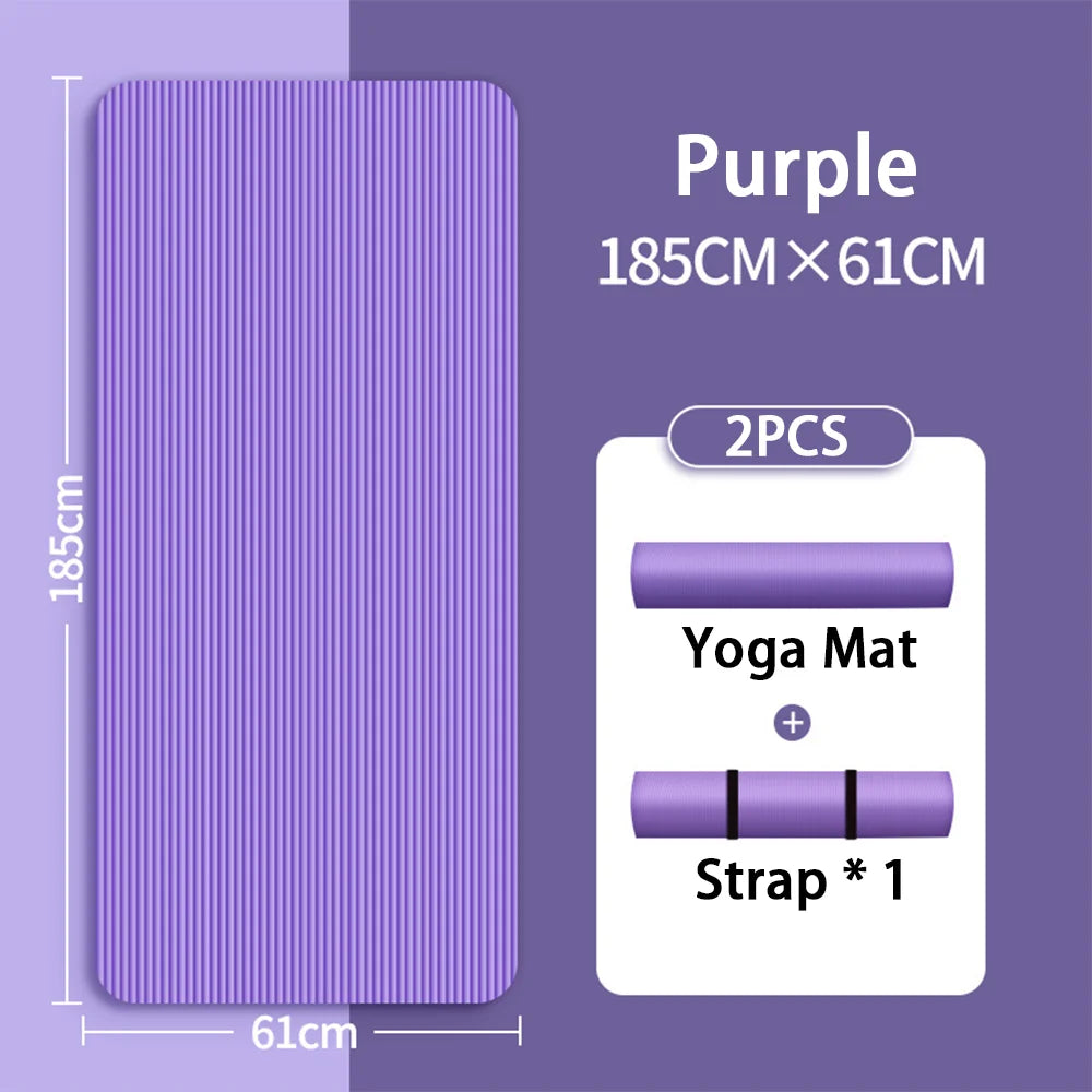 Esterilla de Yoga 8mm — Antideslizante para Principiantes