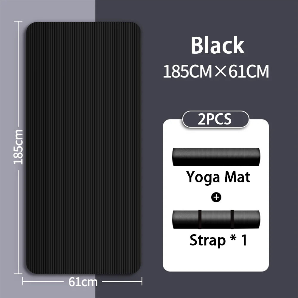Esterilla de Yoga 8mm — Antideslizante para Principiantes
