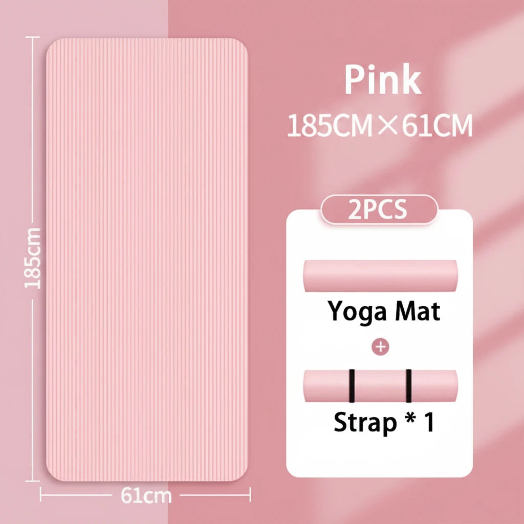 Esterilla de Yoga 8mm — Antideslizante para Principiantes