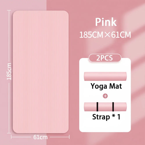 Esterilla de Yoga 8mm — Antideslizante para Principiantes