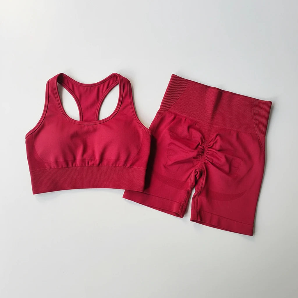 Set Deportivo Mujer — Top + Shorts Yoga y Pilates